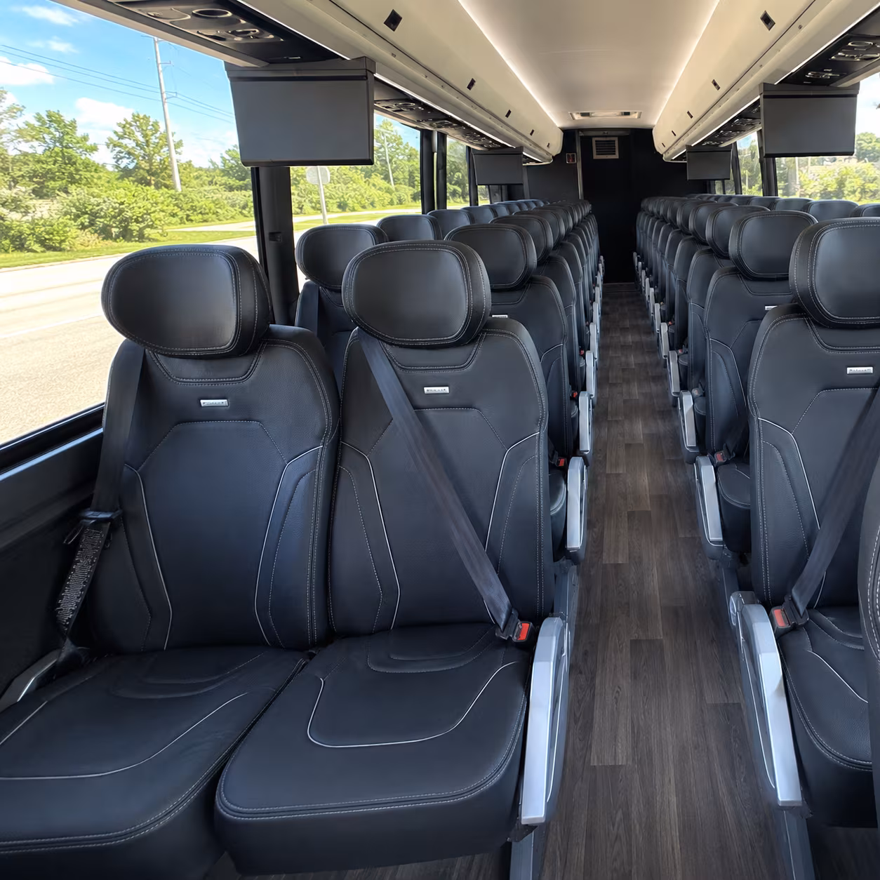 concord charter bus services interior
